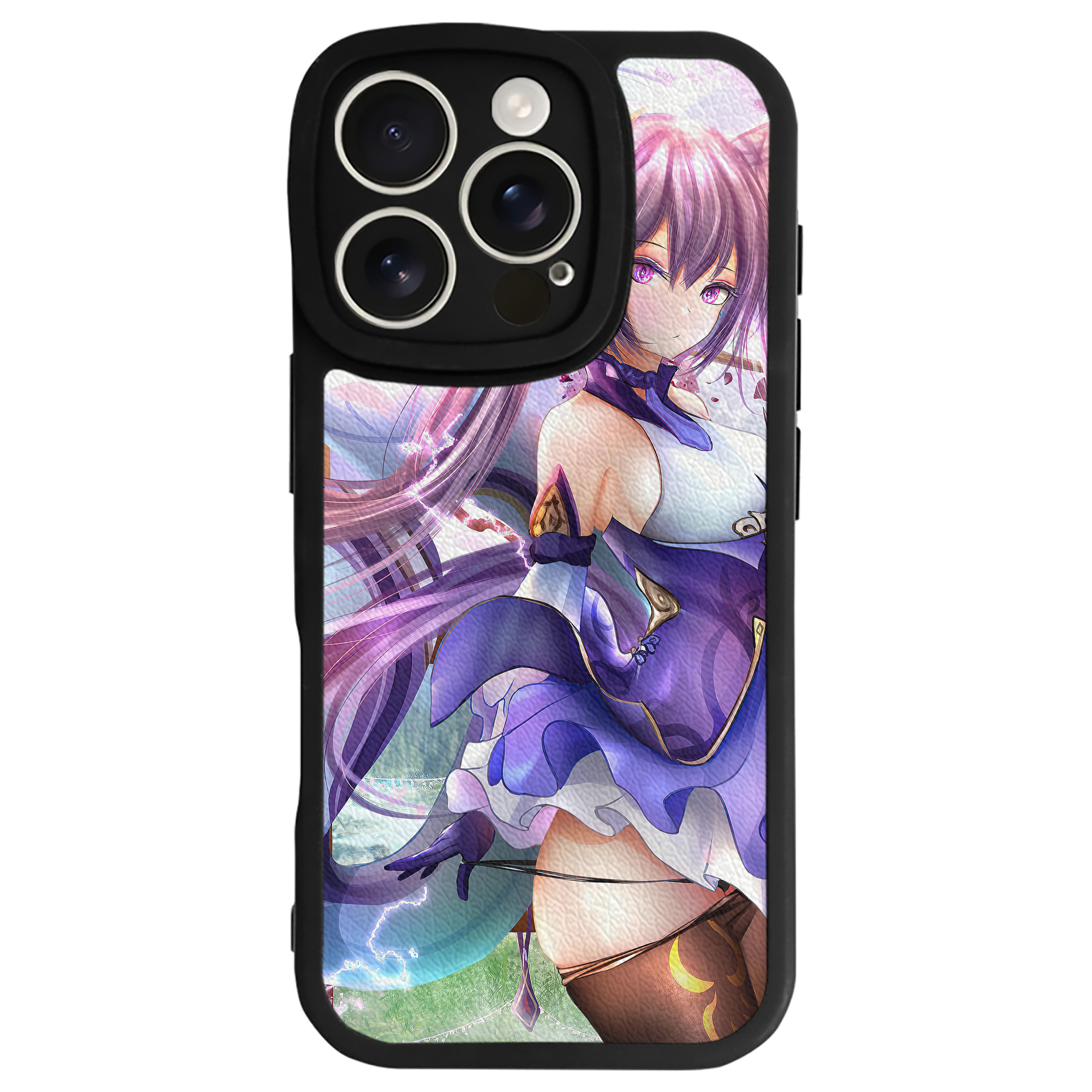 げんし神 genshin 【iPhone 16シリーズ対応】シリコンスマホケース（レザー調） 材質：シリコン